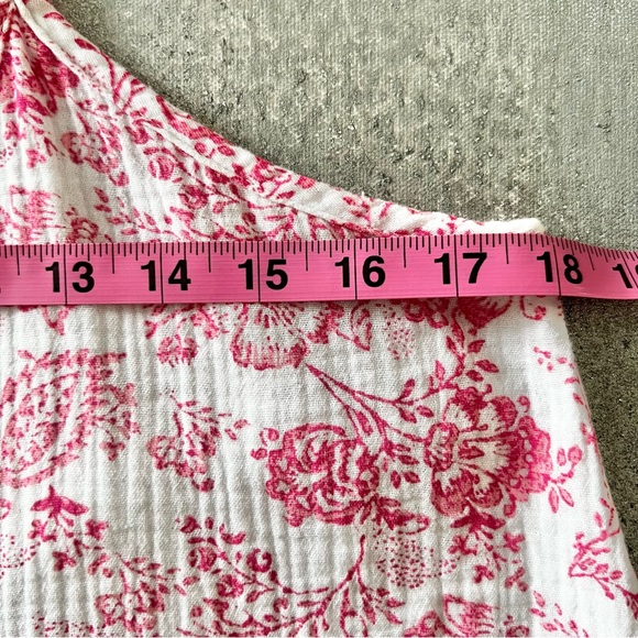 Bobi Los Angeles Pink & White Paisley Sleeveless Dress - Picture 7 of 8